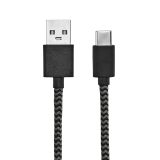Vue 8 de Câble de charge Leibniz, rPET 1m, USB-A/USB-C, charge rapide