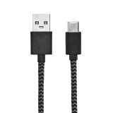 Vue 9 de Câble de charge Leibniz, rPET 1m, USB-A/USB-C, charge rapide