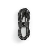 Vue 2 de Câble de charge Koch, rPET 1m, USB-C/USB-C, charge rapide