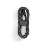 Vue 3 de Câble de charge Bernoulli, rPET 1m, USB-A vers Lightning