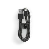 Vue 2 de Câble de charge Bernoulli, rPET 1m, USB-A vers Lightning