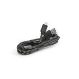 Vue 1 de Câble de charge Bernoulli, rPET 1m, USB-A vers Lightning