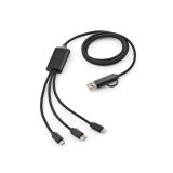 Vue 1 de Turing Câble 5-en-1 en rPVC. 1,2 m. 10 W