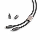 Vue 7 de Marconi Câble Charge rapide 2-en-1 et dragonne. USB-C vers USB-C.