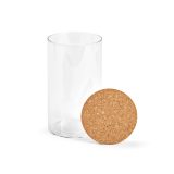 Vue 4 de Bocal Magritte 1000 verre borosilicaté 1015 ml, couvercle liège