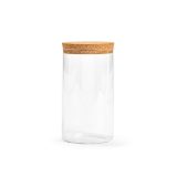 Vue 2 de Bocal Magritte 1000 verre borosilicaté 1015 ml, couvercle liège