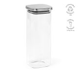 Vue 9 de Bocal Delacroix 2100 verre borosilicaté 2130 ml, couvercle rInox