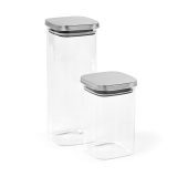 Vue 6 de Bocal Delacroix 1200 verre borosilicaté 1270 ml, couvercle rInox