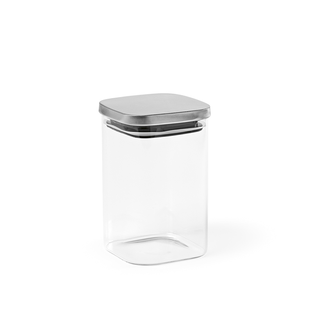 Bocal Delacroix 1200 verre borosilicaté 1270 ml, couvercle rInox