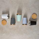 Vue 8 de Gobelet Don rSS 400ml avec couvercle bambou. Double paroi