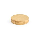 Vue 3 de Sous-verres Christo en bambou, set de 4