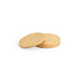 Vue 1 de Sous-verres Christo en bambou, set de 4