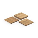 Vue 4 de Sous-verres Velázquez en bois d’acacia, set de 4