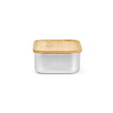 Vue 5 de Boîte repas Warhol rInox 740 ml, couvercle et couverts en bambou