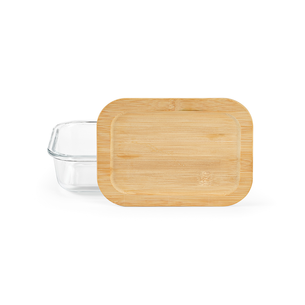 Boîte repas Van Gogh 500,verre borosilicaté et bambou 520 ml