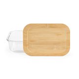 Vue 2 de Boîte repas Van Gogh 1000,verre borosilicaté et bambou 1090 ml