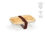 Vue 9 de Boîte repas Van Gogh 1000,verre borosilicaté et bambou 1090 ml