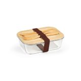 Vue 1 de Boîte repas Van Gogh 1000,verre borosilicaté et bambou 1090 ml