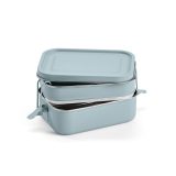 Vue 4 de Boîte repas Tintoretto rInox 1240 ml,2 niveaux,fermeture latérale