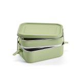 Vue 4 de Boîte repas Tintoretto rInox 1240 ml,2 niveaux,fermeture latérale