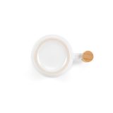 Vue 4 de Mug Douro céramique, bouchon /anse en bambou 380 ml. Sublimation