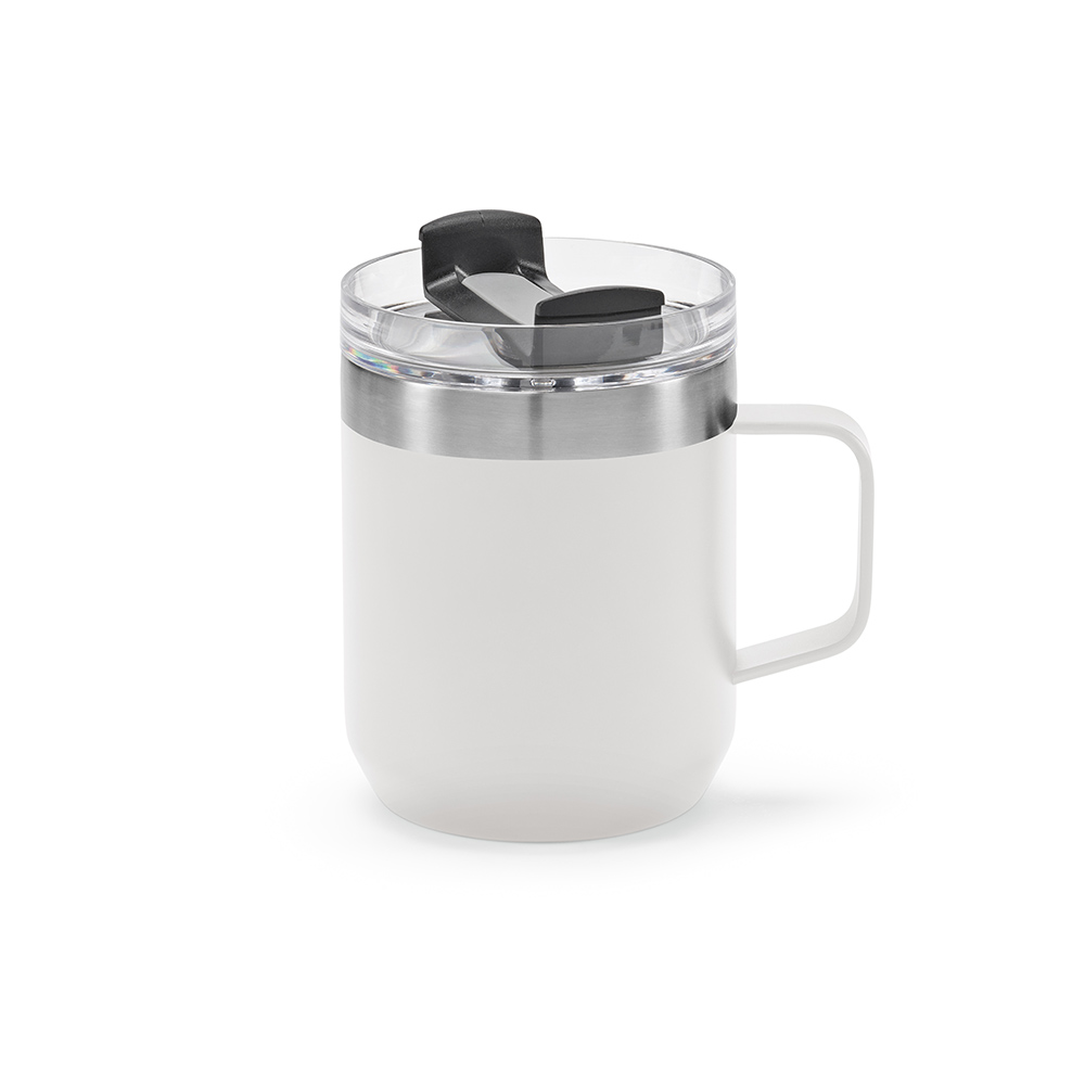 Mug Shinano inox 440 ml. Double paroie et bouchon rotatif