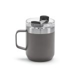 Vue 3 de Mug Shinano inox 440 ml. Double paroie et bouchon rotatif