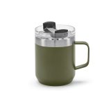 Vue 2 de Mug Shinano inox 440 ml. Double paroie et bouchon rotatif