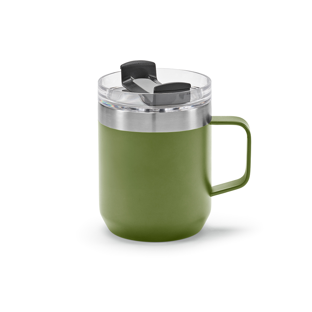 Mug Shinano inox 440 ml. Double paroie et bouchon rotatif