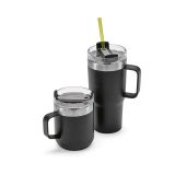 Vue 10 de Mug Neman inox 580 ml. Double paroi et bouchon rotatif