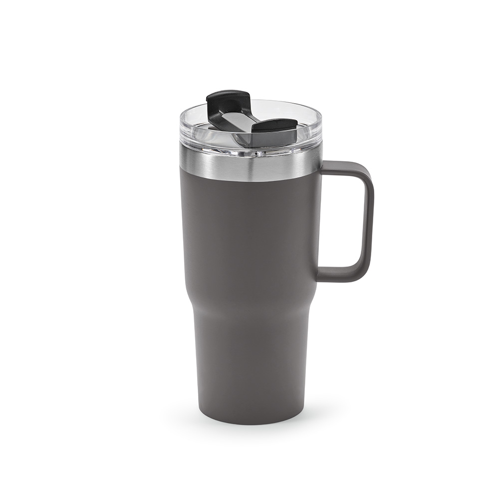 Mug Neman inox 580 ml. Double paroi et bouchon rotatif