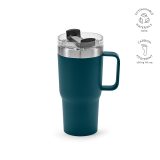 Vue 4 de Mug Neman inox 580 ml. Double paroi et bouchon rotatif