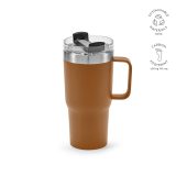 Vue 4 de Mug Neman inox 580 ml. Double paroi et bouchon rotatif