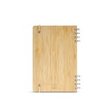 Vue 3 de Carnet Dante couverture en bambou, 196p recyclées 70g/m²