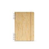 Vue 2 de Carnet Dante couverture en bambou, 196p recyclées 70g/m²