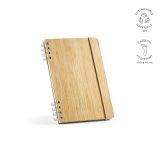 Vue 5 de Carnet Dante couverture en bambou, 196p recyclées 70g/m²