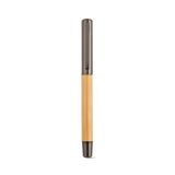 Vue 8 de Stylo Aeschylus en bambou et inox, encre bleue 2 km