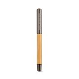 Vue 10 de Stylo Aeschylus en bambou et inox, encre bleue 2 km