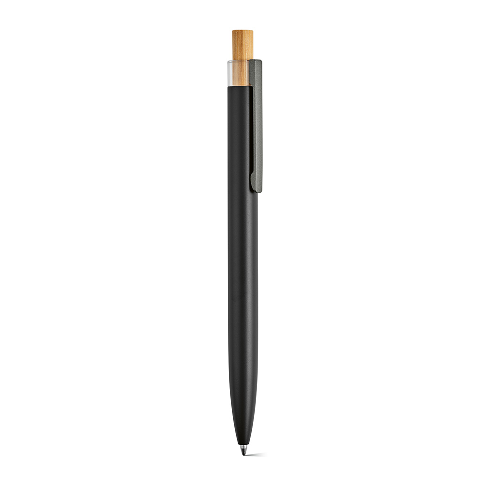 Stylo Tolkien en alu & bambou, encre bleue 1km Dokumental®