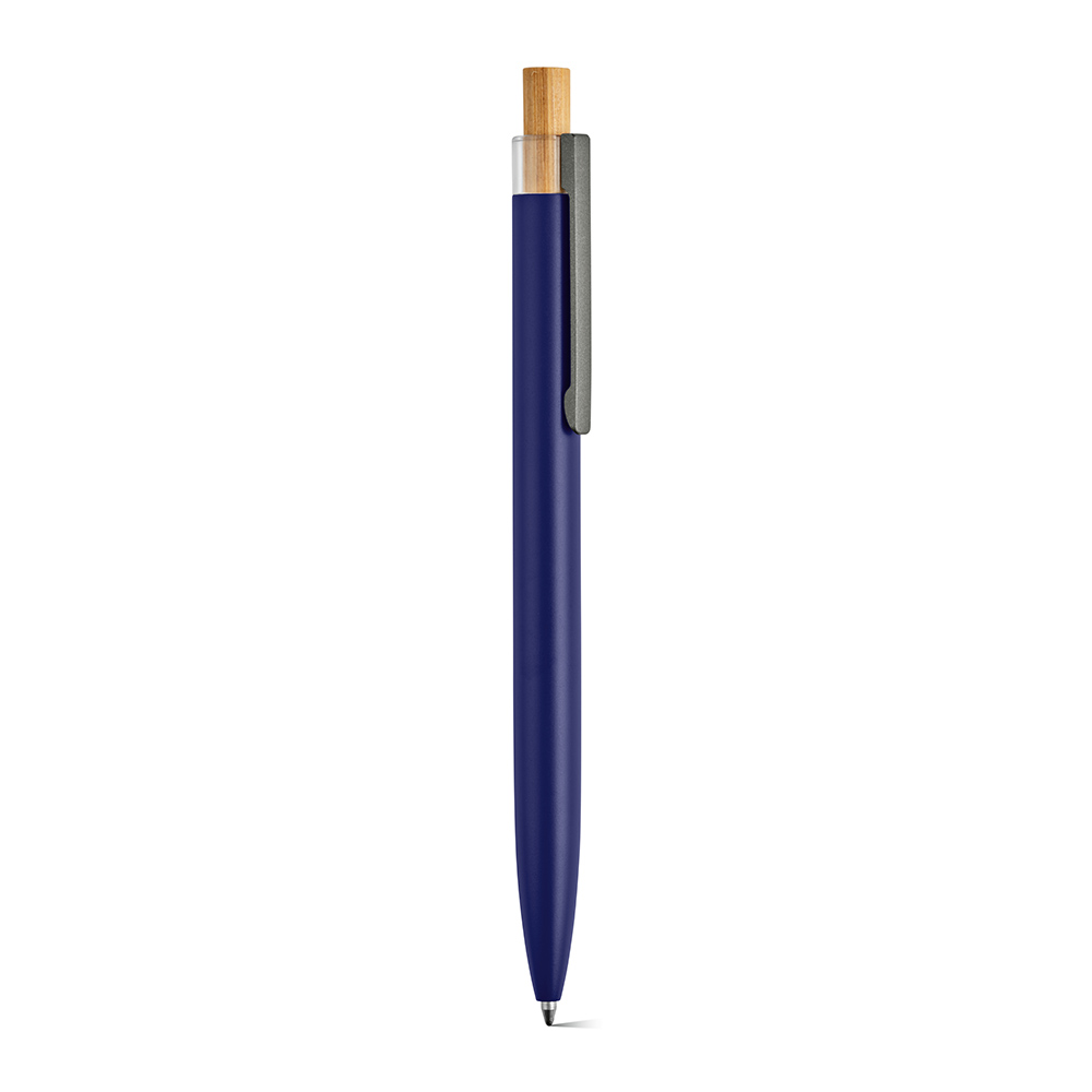 Stylo Tolkien en alu & bambou, encre bleue 1km Dokumental®