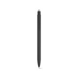 Vue 2 de Stylo Twain en aluminium. Bleu, encre Dokumental® 0,5 km