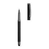Vue 8 de Stylo Woolf en inox recyclé, touch & encre noire 1 km