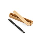 Vue 11 de Stylo Woolf en inox recyclé, touch & encre noire 1 km