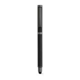 Vue 12 de Stylo Woolf en inox recyclé, touch & encre noire 1 km
