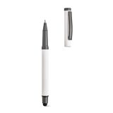 Vue 4 de Stylo Woolf en inox recyclé, touch & encre noire 1 km