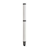 Vue 3 de Stylo Woolf en inox recyclé, touch & encre noire 1 km