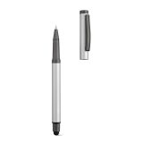 Vue 4 de Stylo Woolf en inox recyclé, touch & encre noire 1 km