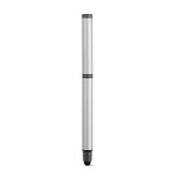Vue 3 de Stylo Woolf en inox recyclé, touch & encre noire 1 km