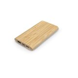 Vue 4 de Batterie externe Pythagoras bambou, 15W, 10000mAh