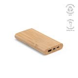 Vue 7 de Batterie externe Pythagoras bambou, 15W, 10000mAh